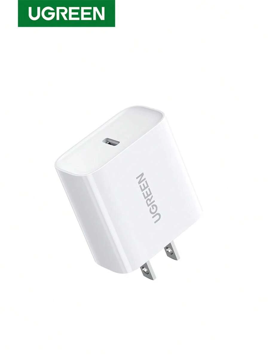 UGREEN PD 20W USB C Fast Charger Compatible With IPhone 16 15 Pro Max Compatible With SAMSUNG S24 Ultra S23 S22 S21 Nan Fast Charging - White - View 1