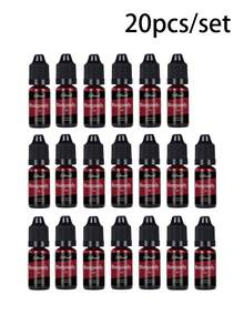 10ml/Bottle Epoxy Resin Pigments 24 Colors Candle Dye Colorant DIY Soy Wax Beeswax Aromath Soap Colorant Handmade Craft Making Supplies