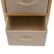 YUNRUX Organizer Box Opbergkast Dressoir met 4 Opbergdozen (Laden)