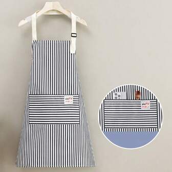 New Apron For Home Kitchen, Waterproof Oilproof, Unisex Japanese Simple Style Cooking Work Uniform