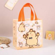 12 件水豚主题礼品袋 - 可爱水豚礼品袋带手柄，适用于动物主题派对、婚礼、生日主题派对礼品袋 - 混色 - 查看 4