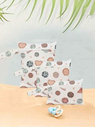 Elinfant 3pcs Waterproof Handheld Storage Bags, Wet & Dry Separation Swimming Bags, Anti-Sand & Dust Beach Storage Bags, Halloween, Thanksgiving Gifts, Baby Baptism, Home Decor Gifts