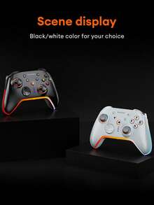 Lenovo 联想 S03 无线蓝牙游戏控制器，电池寿命长，双霍尔触发器，APP 可自定义，RGB 照明，运动感应，多级振动，精确操纵杆，兼容 Switch、PC、手机、Steam - 彩色 - 查看 9