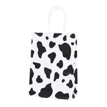 24 Pieces Cow Print Gift Bags Cow Party Favors Non Woven Tote Bags With Handle Reusable Cow Goodie Bags Candy Bag For Cow Theme Birthday Party Gender Reveal Wedding Items Supplies