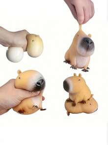 1 件可爱水豚挤压玩具，有趣且可缓解压力的玩具，可爱的宠物和动物玩具，适合儿童益智游戏、青少年和成人缓解压力和减轻压力，圣诞节、生日、节日派对礼物 - 彩色 - 查看 7