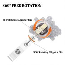 TONAVIETO 1 Stück Glaube über Angst Krankenschwester Ausweishalter, Name ID Abzeichen Halter mit Krokodilklemme für Studenten Krankenpflege Namensschild Karte Abschlussgeschenk