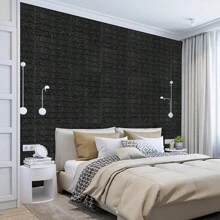 1/10/20/40/50PCS 3D Wall Sticker Wallpaper, Self-Adhesive Wall Brick Sticker Self-Adhesive Wallpaper, Easy To Stick, Easy To Peel, Easy To Clean, Easy To Cut, Suitable For Kitchen, Living Room, Bathroom, Corridor, Bedroom, Renovation Stickers Peel Wall Panels, Wall Paper, Wallpapers, Spring Decoration Items Refresh Your Home, Festival Decoration Stickers Gifts Birthday Graduation