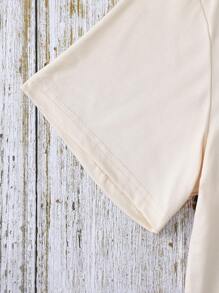 Women's New Round Neck Short Sleeved Plus Size Summer, Casual Style Anime Patterns Printed Plus Size Round Neck T-Shirt, Sweet And Gentle Temperament, Slim And Comfortable Summer Tops, Suitable For Daily Casual Wear, Graphic Tees Women, Khaki Colored Top, Summer For Women