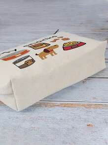 Borsa porta spuntino per cani adulti, con motivo carino per spuntino per animali domestici, borsa con cerniera leggera, adatta per viaggi, inodore, perfetta per giocattoli per animali domestici, spuntino e legami - il regalo perfetto per le mamme dei cani