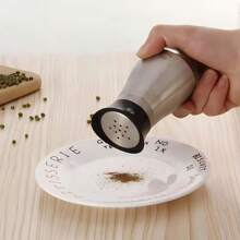 Pack Of 2 Salt And Pepper Shakers Pots Dispensers Cruet Jars Set With Holder