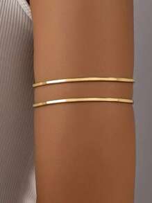 1 pièce Bracelet jonc en métal ajustable personnalisé et exagéré pour femme, convient pour les fêtes, les cadeaux et le port quotidien