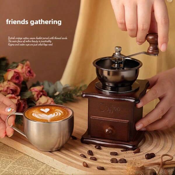 Small Hand Cranked Coffee Grinders, Coffee Bean Grinders, Espresso Machines, Nut Grinders, Antique Teapot Sets, Coffee Accessories, And Household Kitchen Utensils Suitable For Large Gatherings And Other Events Such As Easter And Labor Day