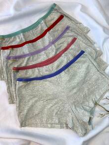 Kit 3 Kalesson Algodão Short Feminino box Conforto - Conjunto Segurança Ideal debaixo de saia vestido - Multicolorido - Visão 2