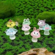 Sanrio 5pcs/7pc Sanrio Hello KT, My Melody, Kuromi, Cinnamon Dog Resin Charms - Luminous DIY Decorative Accessories, Cute Pastel Figurines With Bows, Perfect For Birthdays, Valentine's Day, Christmas, Halloween And Family Gatherings, Party Gifts | Whimsical Charm | Best Small Gifts For Women