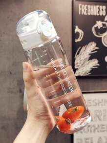 1 pieza Botella de agua para niños, regalo lindo para niñas, vaso de agua portátil adecuado para exteriores, deportes, estudiantes