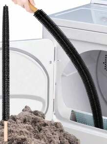 1pc Dryer Vent Cleaner Kit Clothes Dryer Lint Brush Vent Trap Cleaner Home Essentials Long Flexible Refrigerator Coil Brush Vacuum Brush Household Cleaning Products,Kitchen,Bathroom,Home,Household Supplies