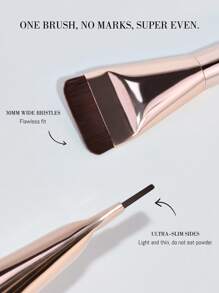 1 Stück ultra-dünser, flacher Rosé-Gold Gesichtsmaskenpinsel, multifunktionales Make-up-Tool geeignet für Anfänger, hilft ein selbstbewusstes Make-up Aussehen zu kreieren