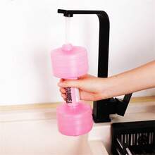 1PC充水哑铃便携式水哑铃家用健身水上杠铃办公室健美水哑铃瑜伽Crossfit训练配件 - 彩色 - 查看 8