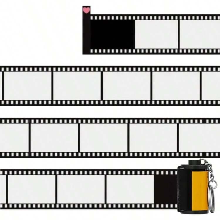周年纪念礼物 胶卷钥匙扣定制文字 个性化照片相机胶卷钥匙扣 带胶卷相册定制 - 彩色 - 查看 7