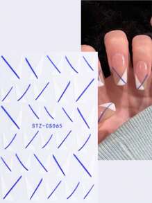 1 Peça Adesivos de Unhas Y2K, Adesivos de Arte de Unhas Adesivos Punk, Decoração de Unhas Deslizante Estilo Ocidental, Acessórios de Arte de Unhas DIY