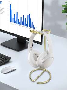 Metal Headphone Hanger, Desk Organizer, Wrought Iron Stylish Headset Holder, Headphone Display Stand - Metal Headphone Stand - View 4