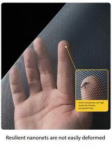 Tela mosquiteira eficiente Four Seasons, branca, fácil de instalar, adequada para ventilação de janelas no verão, prevenção eficaz contra insetos e poeira em salas de estar, banheiros, quartos e salas de jantar, estilo comum. Instalação manual "faça você mesmo" é simples. Uso diário em casa para evitar invasão de mosquitos. Fácil de desmontar.