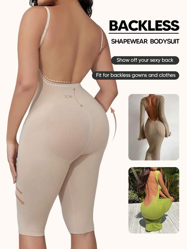 1Pc Backless Top Shapewear For Women Tummy Control Bodysuit Seamless Full Body Shaper Sleeveless Jumpsuits Tank Tops Valentine Day