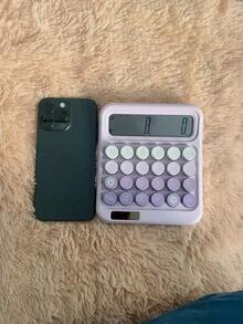 1 件双电源太阳能科学计算器，大尺寸，美观大按钮，可爱，财务和办公室会计专用，学校用品，返校