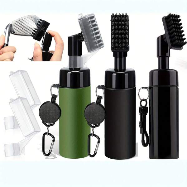 Ultimate Golf Club Cleaner: Portable Spray Brush For Easy Deep Cleaning And Enhanced Performance