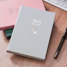 1pc 365-Day Cartoon Planner, 365-Day Planner 32k Notepad Schedule Portable Diary For Students To Use For Daily Records Of Work And Study