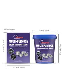 100g Stainless Steel Pot Bottom Cleaning Paste, Stainless Steel Cleaner And Polish, Multi-Purpose Heavy Duty Cookware Degreaser And Rust Remover, Suitable For Kitchen Oven Cookware Stainless Steel And Glass Materials. 500g Pink Magic Cleaning Paste, Heavy Duty Stainless Steel Pot Bottom Dirt Remover