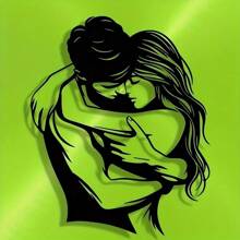 Stylish Metal Wall Art Of Lovers - Modern Wrought Iron Decor For Home, Office, And Cafes - Ideal Gifts For Festivals And Birthdays, Perfect Room Decoration, Suitable For Modern Home Decoration, Home Decoration, Room Decoration, Wall Decoration For Bedrooms, Living Rooms, Etc., Waterproof, Rust-Proof And Durable, A Great Gift Choice, Sturdy And Non-Fading, With A Century-Old Paint Process, Made Of High-Quality Materials, And Easy To Install.