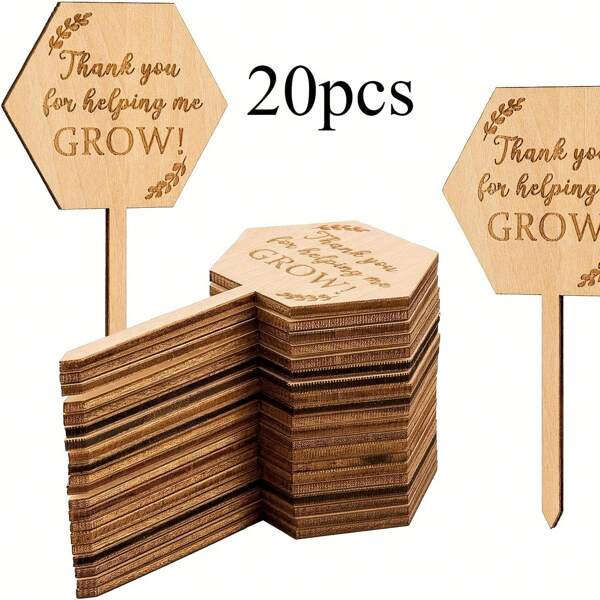 10/20 Stück, Danke, dass Sie mir beim Pflanzen von Sukkulenten geholfen haben, Lehrerdankeschön-Geschenk, Heimdekoration, Raumdekoration, Gartendekoration, Hofdekorationen