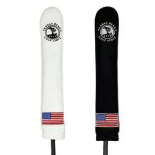 1pc 1919 Digital Golf Positioning Rod Cover Embroidered Fashionable Waterproof And Durable, Available In Black And White Colors - متعدد الألوان - مشاهدة 1