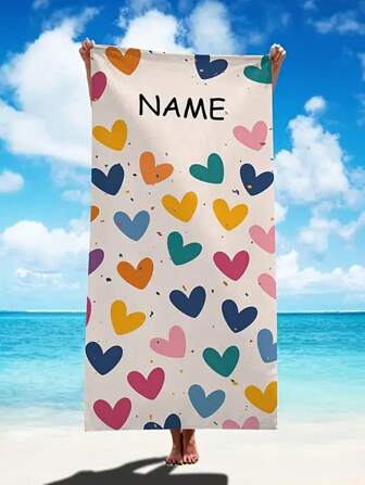 Asciugamano da spiaggia personalizzabile con messaggio personalizzato - ultra morbido, super assorbente in microfibra, perfetto per nuotare, campeggiare e prendere il sole - regalo ideale per famiglia e amici, decorazione per il bagno di casa, estivo per la festa della mamma, per compleanni, per la festa del papà, per lauree, per matrimoni, per il riscaldamento della casa, elementi essenziali da viaggio, accessori da viaggio, elementi essenziali da spiaggia, elementi essenziali per il dormitorio