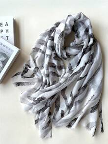 1pc Minimalist Chic & Sweet Versatile Multi-Color Party/Beach Shawl Lightweight Scarf For Women, Spring/Summer New Arrivals