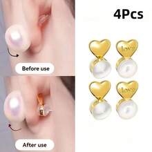 4/8 Sets Silicone Ear Plug Support, Auxiliary Earring Back Holder Accessories - Multicolor - View 14