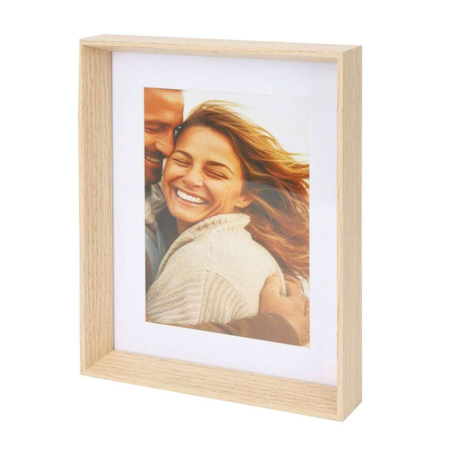 Well Home Marco de Fotos de MDF y cristal 20x4x25cm. Envió gratis24/72h - Camel - Ver 1