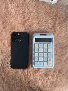 1pc Stylish Goddess-Inspired Dopamine Calculator, 8-Digit Dual Power Display, Soft Buttons, Powered By 1 AA Battery + Solar, Suitable For Portable Financial/Accounting Use,School Supplies,Back To School - Single Piece - View 4