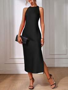 Eur Latin Tailored Dress - 黑色 - 查看 6