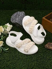 Kids' Flat Sandals / Kids' Lightweight Open-Toe School Sandals For Summer - Beige - View 1