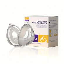 2pcs/Pack New Wearable Silicone Breast Shields & Milk Collectors, Hands-Free Reusable Nursing Pads, Breast Milk Saver, Soft Breast Shell Nipple Protectors,Nursing Cups For Travel