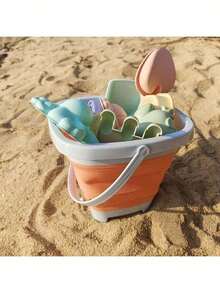 11 piezas Juego de juguetes de playa - Combinación de colores apagados y divertidos - ¡Juguetes para exteriores para niños! Arena mágica, juguetes de playa para niños, juguetes de playa para exteriores, carpa para niños, juguetes de playa, playa, juguetes de playa, suministros de playa para niños, cubeta de arena de playa, juguetes de agua - Multicolor - Ver 11