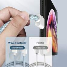 1pc/4pcs, 2m/6.6ft/78.74in [MFi Certified] Extra Long Charging Cable, Multi-Color USB Fast Charging Data Transfer Nylon Braided Cable, Compatible With IPhone 14/13/12/11 Pro Max/XS Max/XR/XS/X/8/7 Plus - Macaron Colors, Compatible With 14 Pro Max, 14 Pro, 14 Plus, 13 Pro Max, 13 Pro, 13, 12 Pro, 12, 11, XS, XR, 8 Plus, 8, 7, 6, 5, SE, Compatible With IPad Lightning Port - Multicolor - View 7