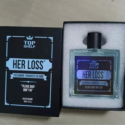 50ml 1.7Oz Her Loss Cologne For Men Pheromone Long-Lasting Men's Perfume, Eau De Cologne Suitable For Dating