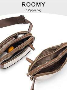 Customizable Personalized Sport Waist Bag - Stylish Nylon Fanny Pack For Running, Hiking, Cycling, And Exercise. Minimalist & Fashionable Design For Women, Students, And Casual Use. Perfect For Carrying Mobile Phones And Essentials - White - View 7