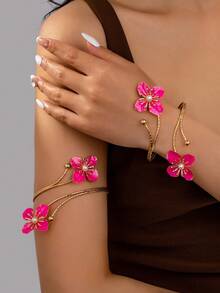 Women Jewelry Sets - Baby Pink - View 6