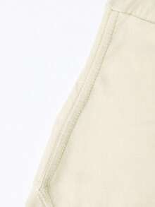 (220 Cotton T-Shirt Double-Sided Printing)  Y2k Style  Pattern Men's Casual Soft 100% Cotton All-Match Crew-Neck Short-Sleeved T-Shirt - 米色 - 查看 6