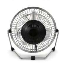 Ventilador de Escritorio Taurus Neptune 6" | Compacto y Potente | Cabezal Ajustable | Diseño Metálico Clásico - Plateado - Ver 4