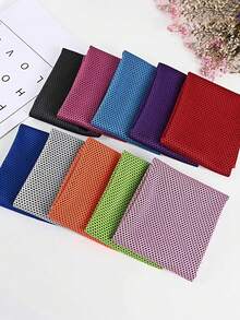 1 toalha esportiva, toalha esportiva refrescante, secagem rápida para atividades ao ar livre, toalha com gelo refrescante. Fitness, corrida, toalha fria que absorve o suor. Escola, volta às aulas, viagem, itens essenciais para viagem, itens essenciais para casa, toalha, cuidados com a pele - Multicolorido - Ver 3